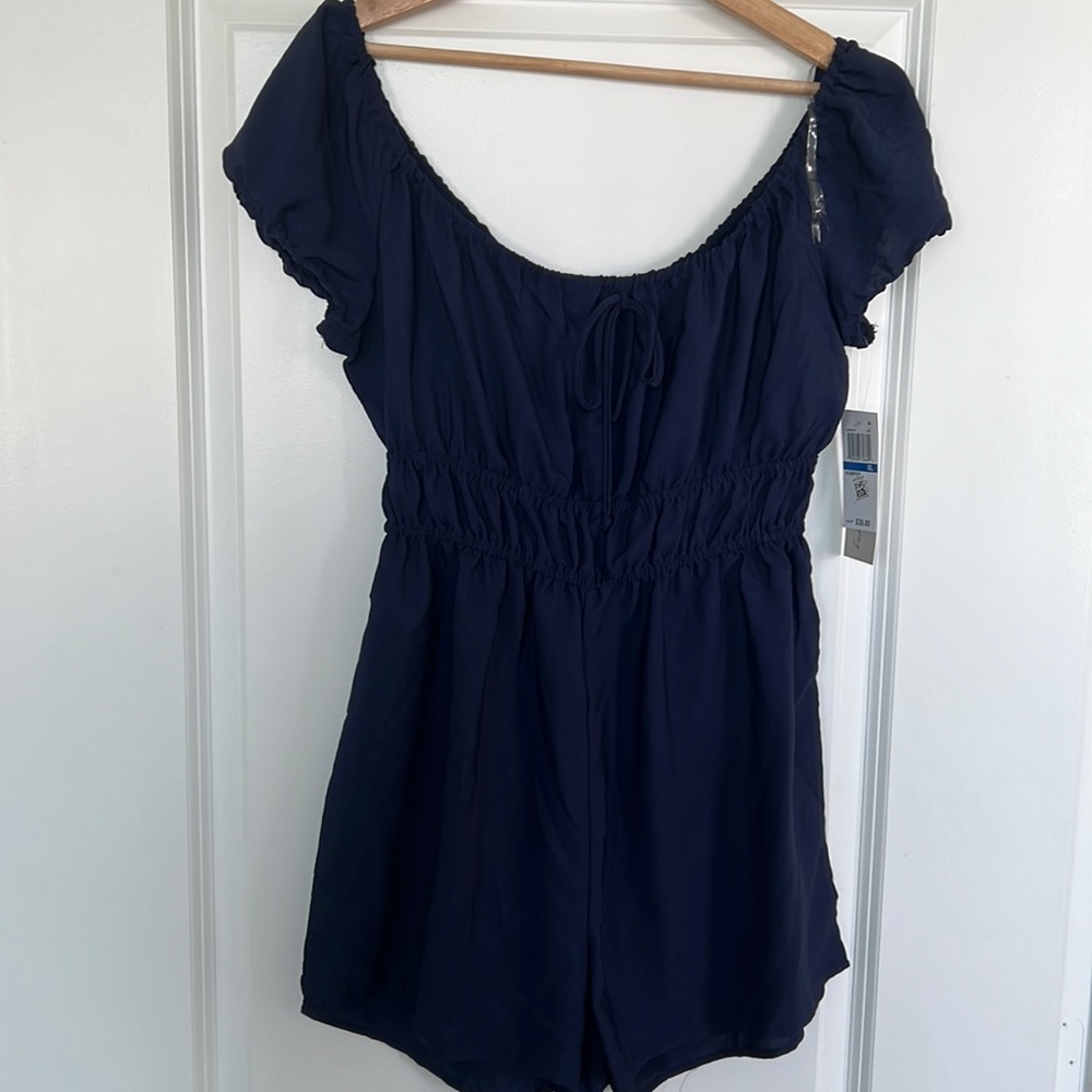 Navy Blue Romper NEW XL